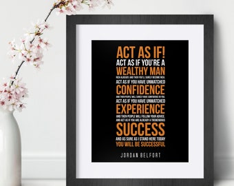 Jordan Belfort Quote Etsy