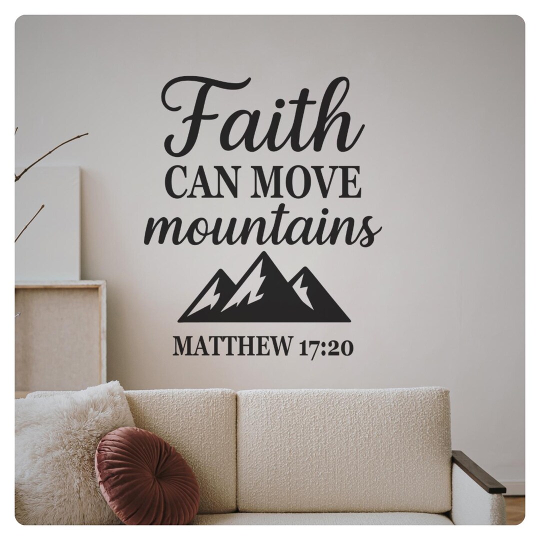 Faith Wall Decal - Motivational and Inspirational Bible Scripture ...