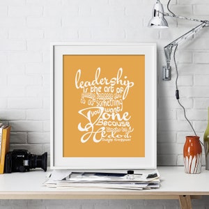 Dwight Eisenhower Inspirational Wall Art Motivational Quote Art Print Poster Encouragement Gift Dorm Positive Typography Room Office Decor