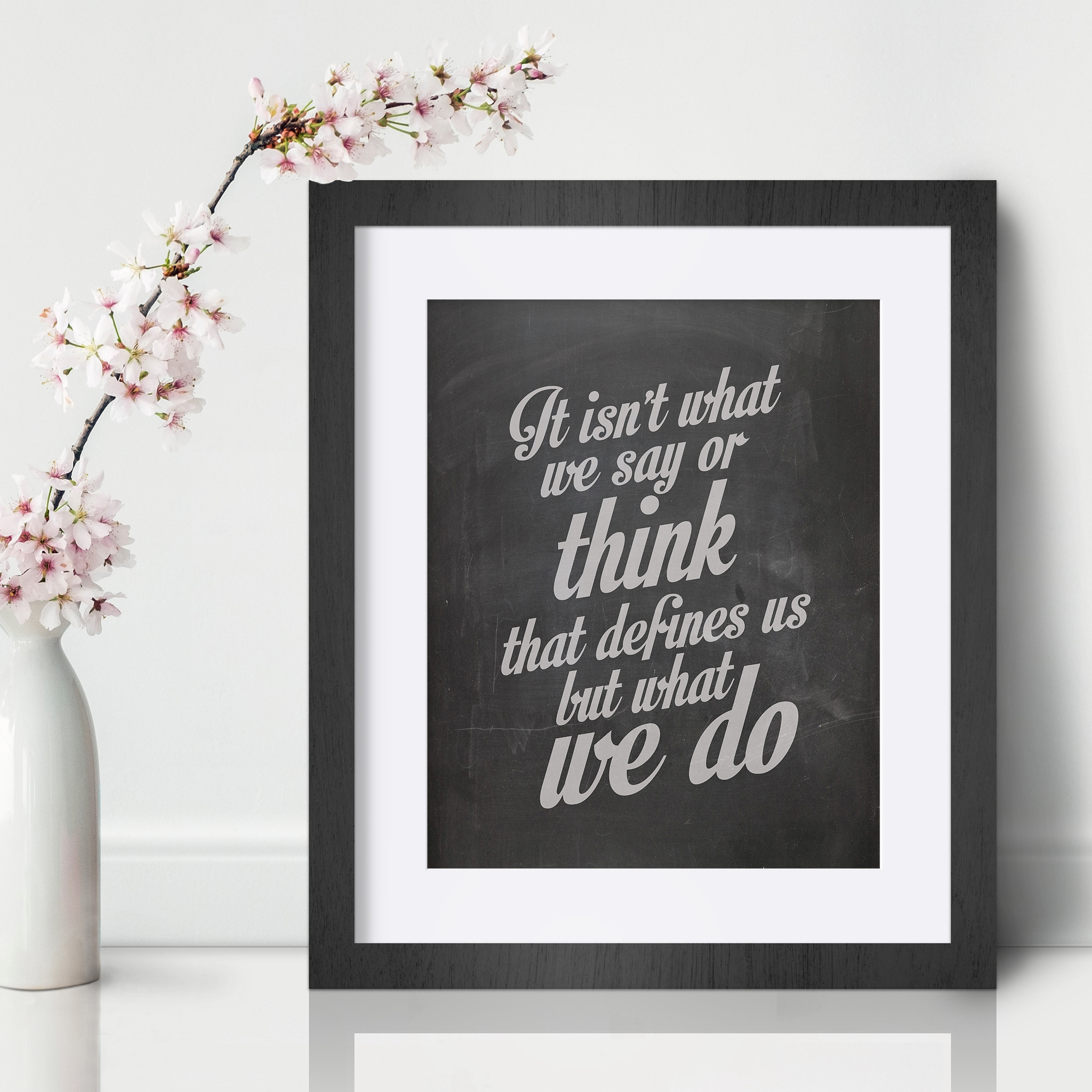 Motivational inspirational quote positive life poster picture print wall art 387