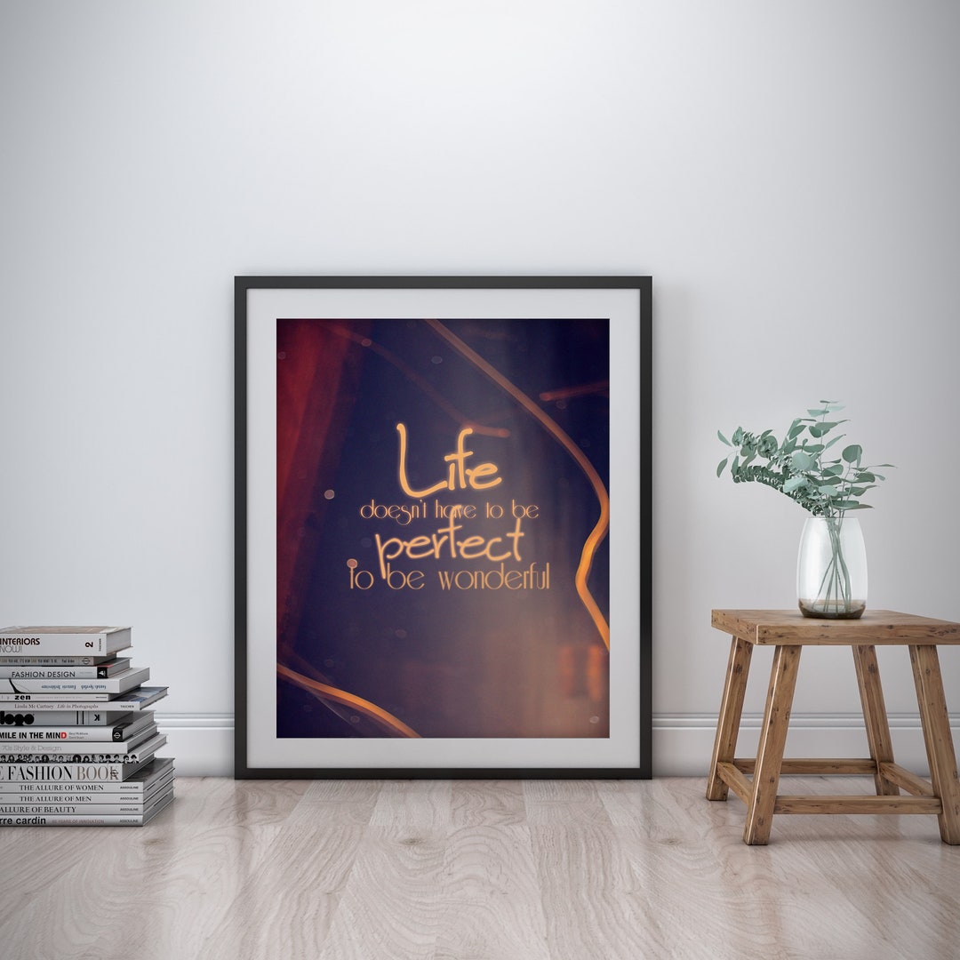 Life Doesn't Have Inspirational Wall Art Motivational Quote Art Print ...