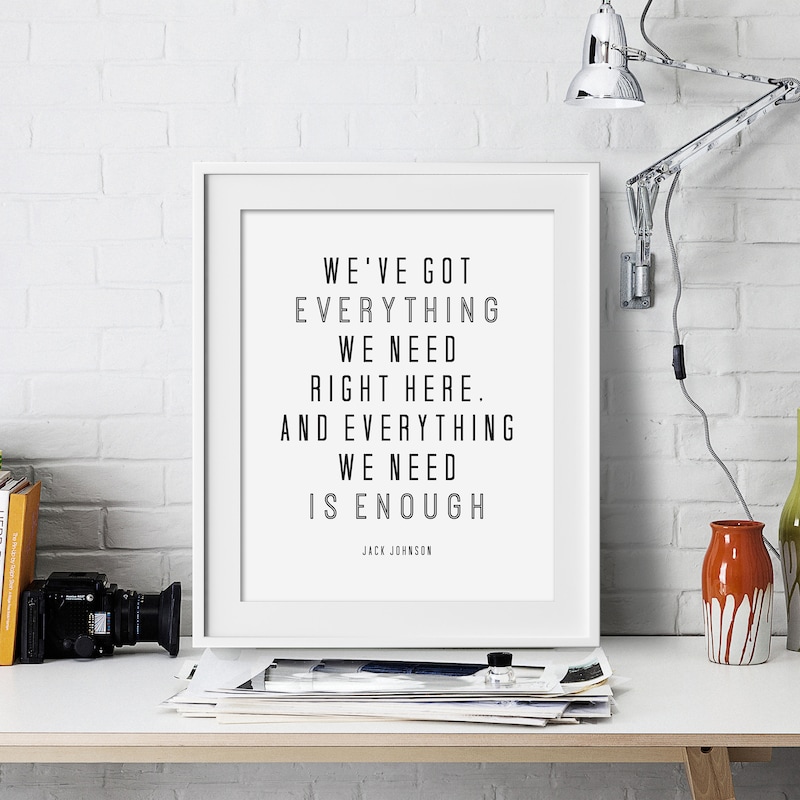 Jack Johnson Lyrics Etsy