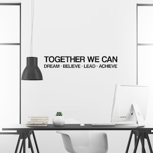 Teamwork Motivational and Inspirational Office Wall Decal Sticker Vinyl ...