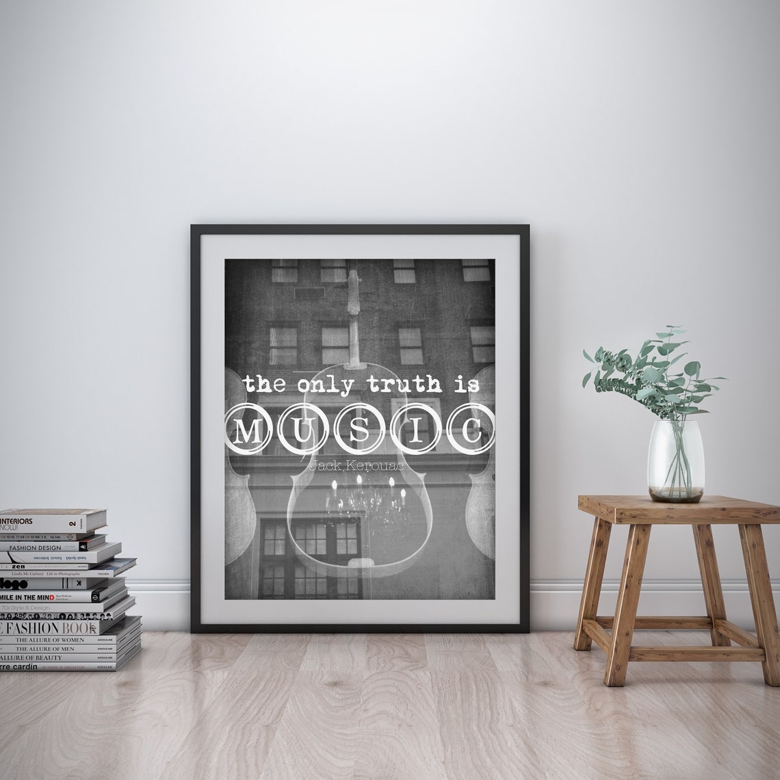 Jack Kerouac muziek inspirerende kunst aan de muur Jack Kerouac muziek inspirerende kunst aan de muur