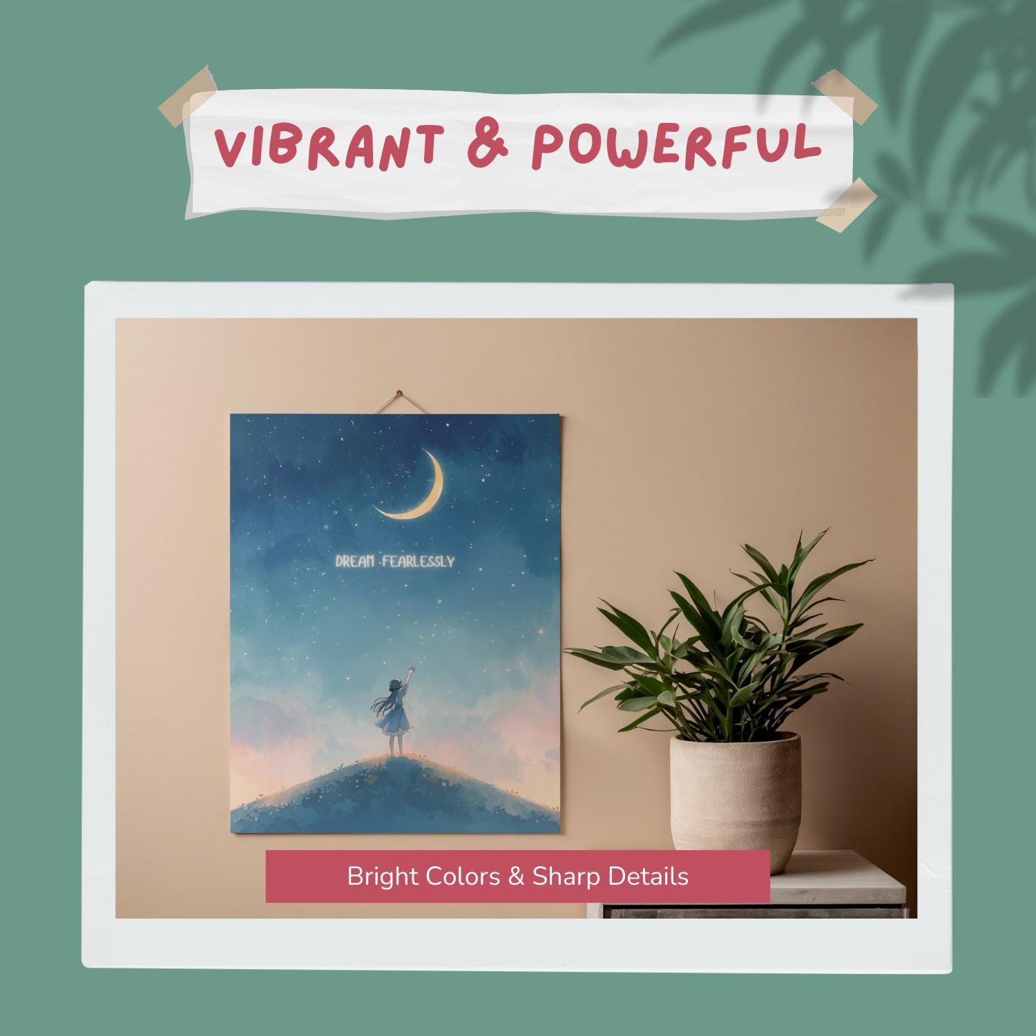 Watercolor Anime Girl Poster Set – Inspirational Kids Room Decor - Etsy
