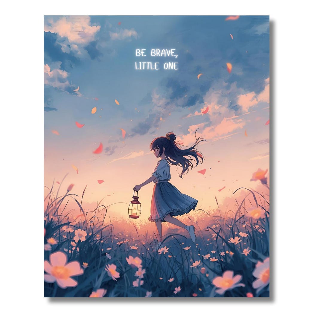 Watercolor Anime Girls Poster Set – Inspirational Girl Room Decor - Etsy