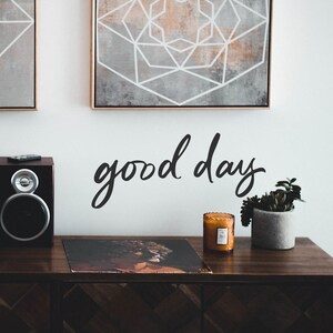 Good Day Inspirational Wall Decal Motivational Quote Positive Words and Sayings Sticker Decor Art Removable Decorations