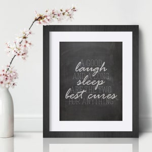 A Good Laugh Inspirational Wall Art Print Motivational Quote Wall Decor Printable Poster Artwork Encouragement Gift for Teens Office Digital