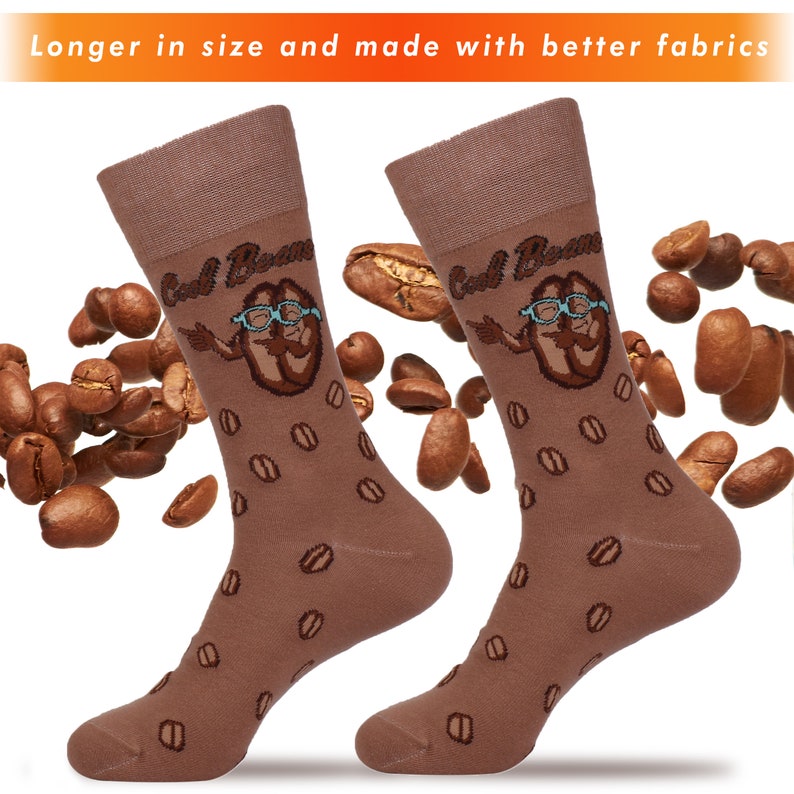 Coffee Socks Fun Novelty Socks Cool Beans Coffee Gifts for Coffee