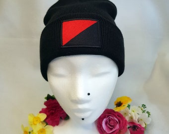 Anarcho-Syndicalist (Anarcho-Communist) Beanie hat (more colours available on request)