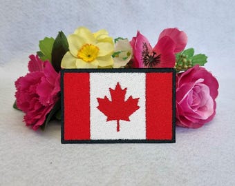 Canada flag patch. Iron-on, Velcro or sew on options!