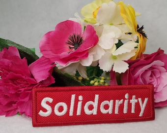 Solidarity patch. Iron on, Velcro or sew on! Socialist - Socialism