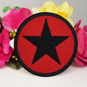 IRPGF Star embroidered patch. Iron-on, Velcro or Sew-on options! International Revolutionary People&#39;s Guerrilla Forces - Anarchist - Anarchy