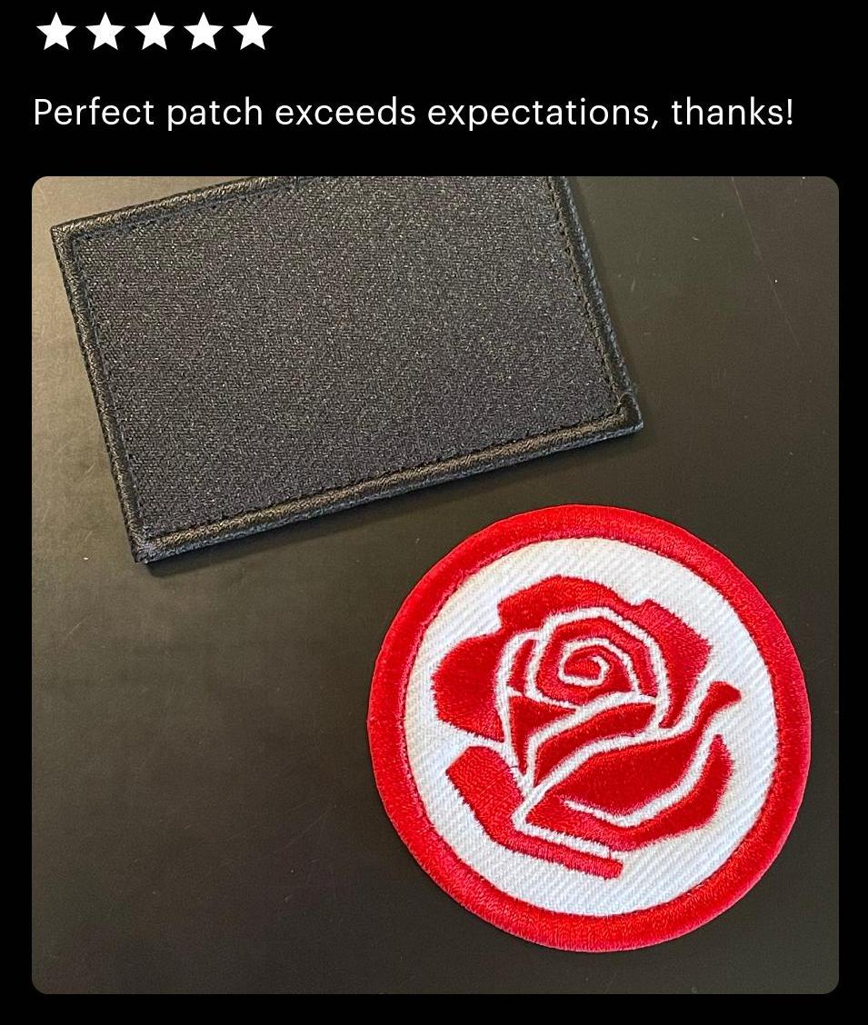 Blank Plain Black Patch. Add Your Own Design! Iron On, Velcro or Sew On ...