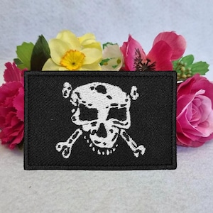 Class War skull embroidered patch. Iron on, Velcro or Sew on options!