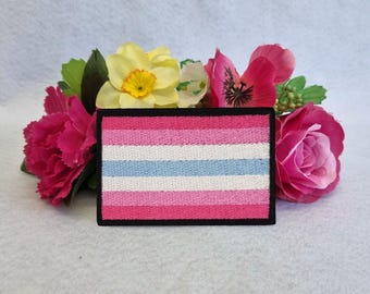 Écusson drapeau Femboy. Repassez, velcro ou cousez ! LGBT - LGBTQ+