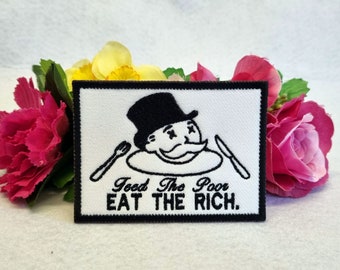 Eat The Rich Patch – Embroidered 3 x 2 Inch
