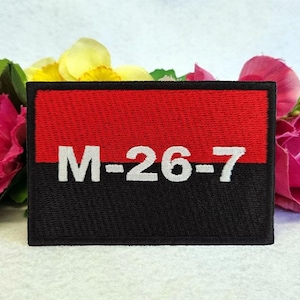 26th July Movement embroidered patch. Iron-on, Velcro or Sew on options!