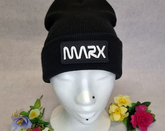 Marx NASA Style Black Beanie Hat