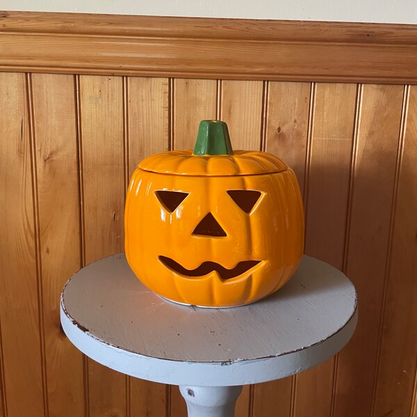 Ceramic Vintage Jack O Lantern Etsy