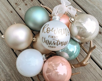 baby's first christmas bulb