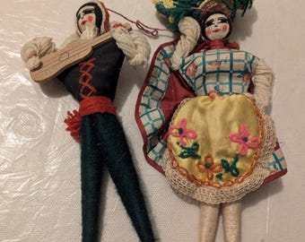 Pair of Portugese Dancing Dolls