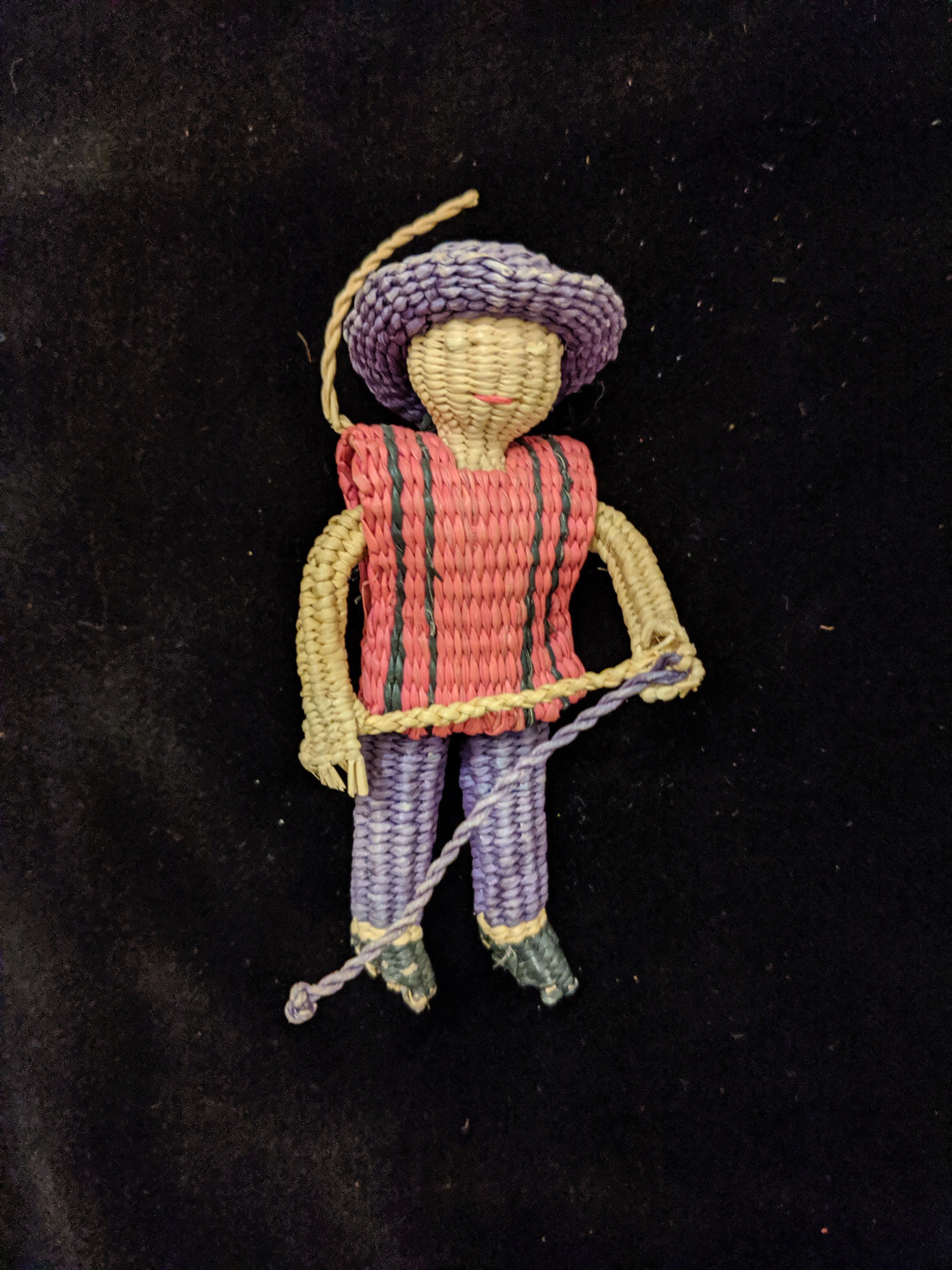 Woven miniature doll Etsy
