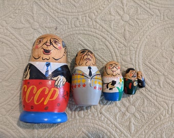 Russian political leaders nesting doll