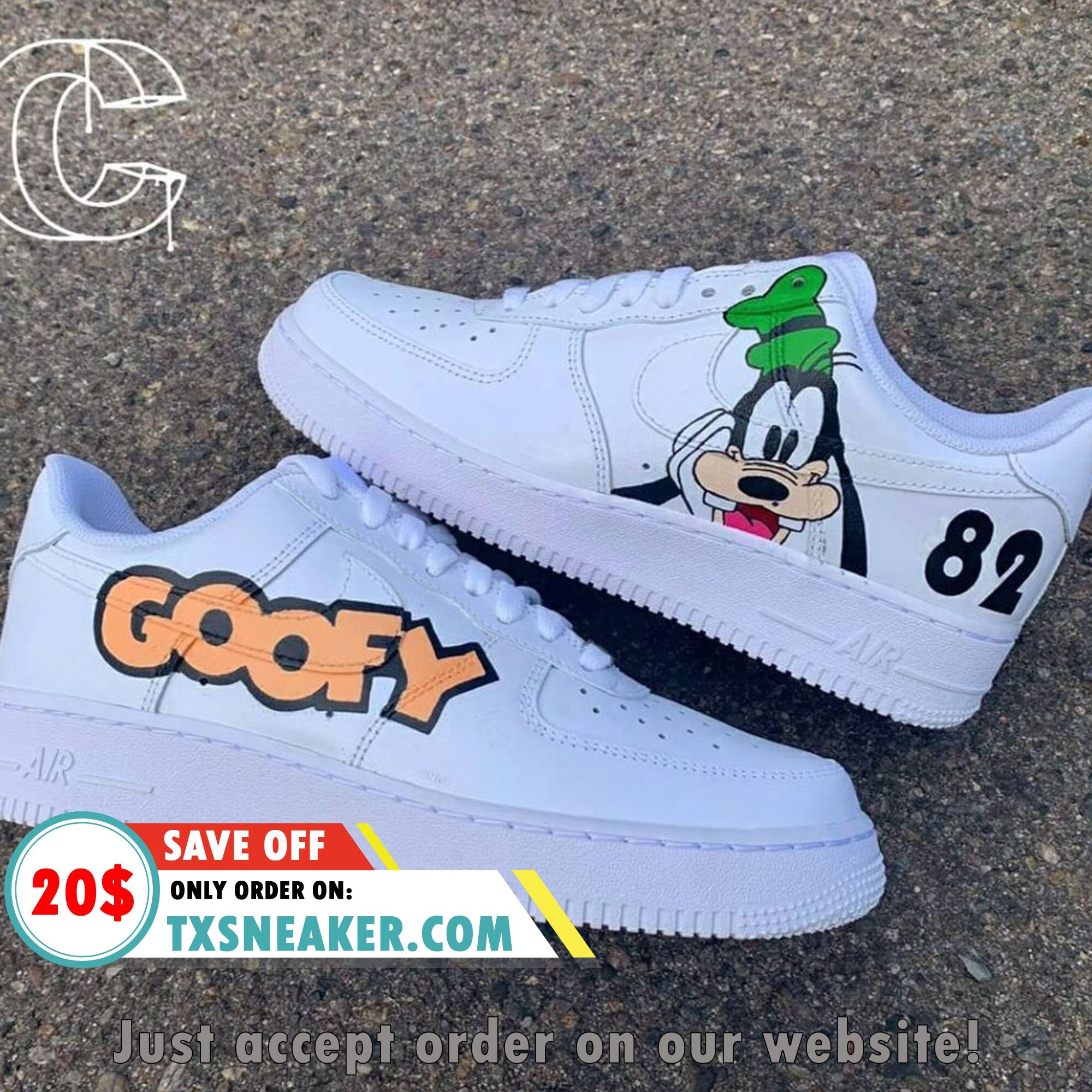 Goofy Sneakers - Etsy