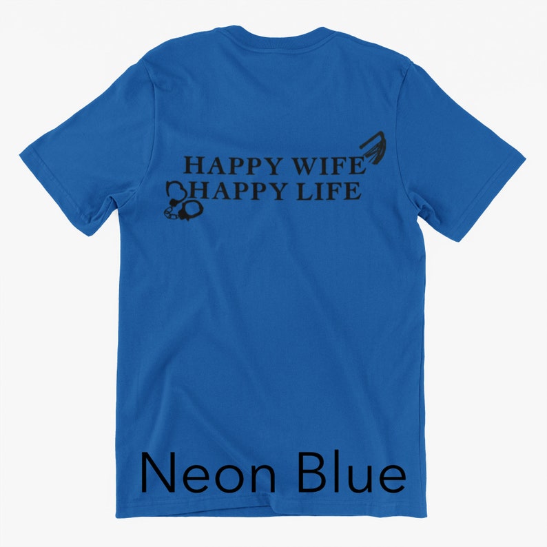 happy wife happy life women's shirt