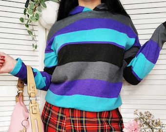 Bluza vintage, bluza oversize z kapturem w stylu vintage z lat 90., odzież damska retro