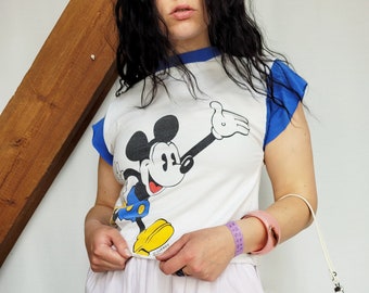 90s reworked Mouse print T-shirt tee