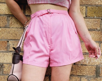 Vintage 90s pink minimalist short summer shorts