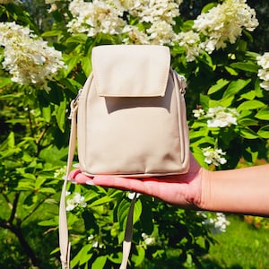 Petit sac à bandoulière Retro Y2K blanc scintillant mini