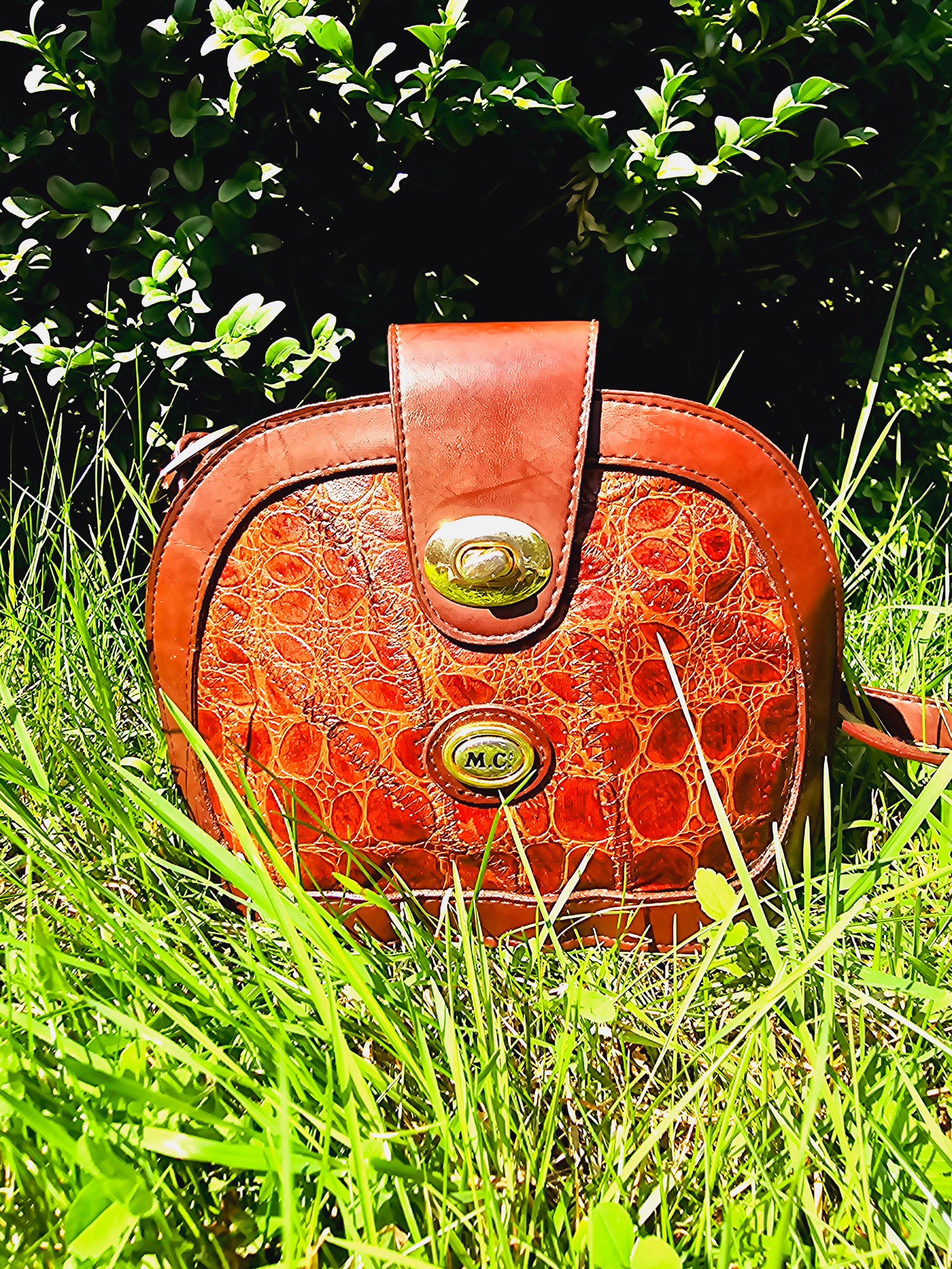 Vintage Leather Dog Applique Bag Patchwork Y2K Baddie indie Boho 90s Directly from the 2000s archives. ?✨ Bringing you the  main image 2