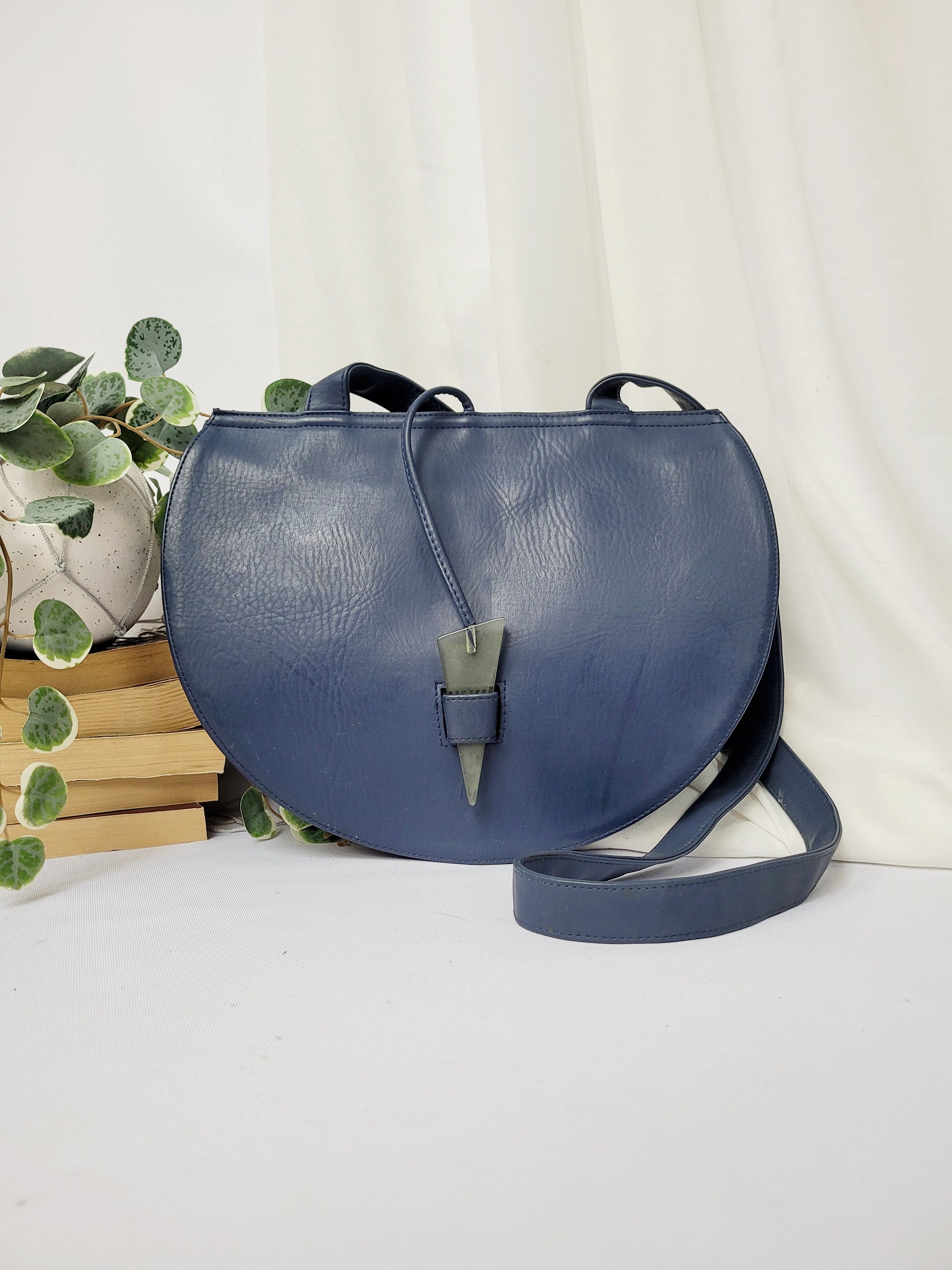 Balenciaga Bag / Vintage Round Purse / 80s Round Handbag /
