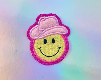 Smiley Face Cowgirl Patch | Nashville Cowgirl Patch