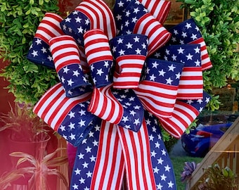 Extra Large Flag Bow, July 4th