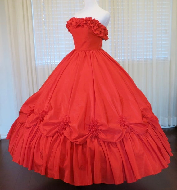 Vintage Mike Benet Ball Gown, Vintage Prom Dress … - image 2