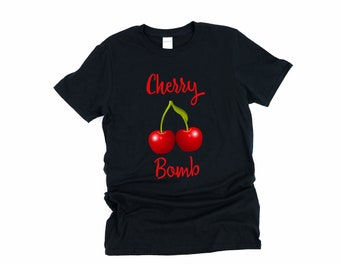 Cherry Bomb Camisa, Cherry Bomb, Cereza, Cherry Shirt, Joan Jett Camisa, Hype Camisa, Nct Camisa, Nct, Cherry Bomb, Cherry Bomb Camiseta