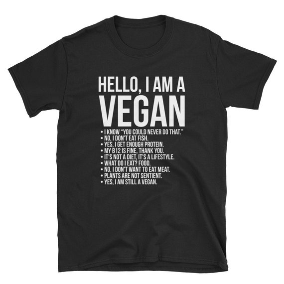 Hello I Am A Vegan Shirt Vegan Activism 