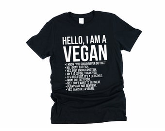 Olá, eu sou uma camisa vegana, vegano, ativismo, camisa vegana, roupas veganas, ativismo vegano, presente vegano, camiseta vegana, ativismo animal