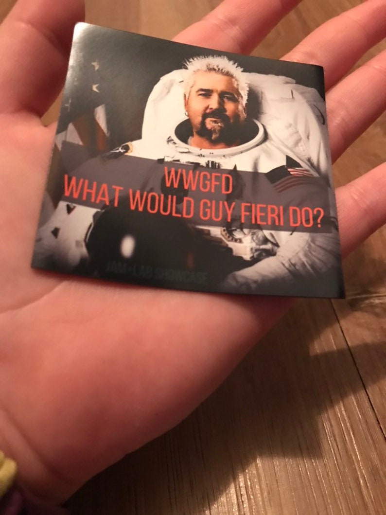 WWGFD What Would Guy Fieri Do Inspirational Fridge Magnet image 4