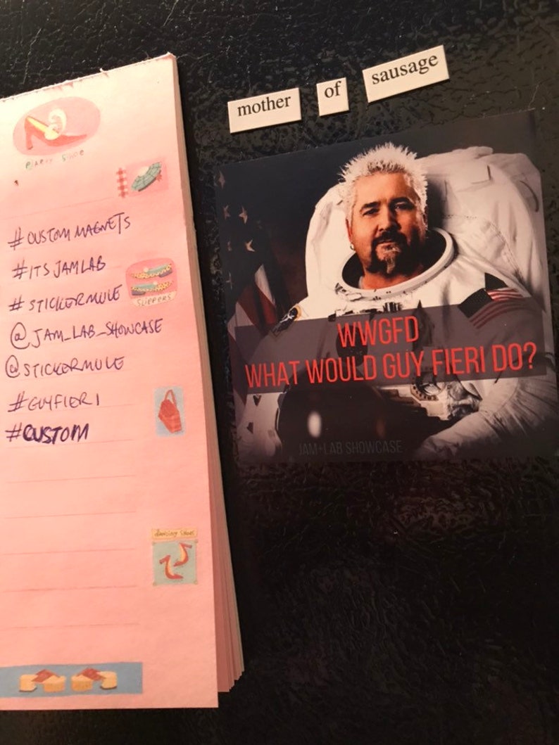 WWGFD What Would Guy Fieri Do Inspirational Fridge Magnet image 1