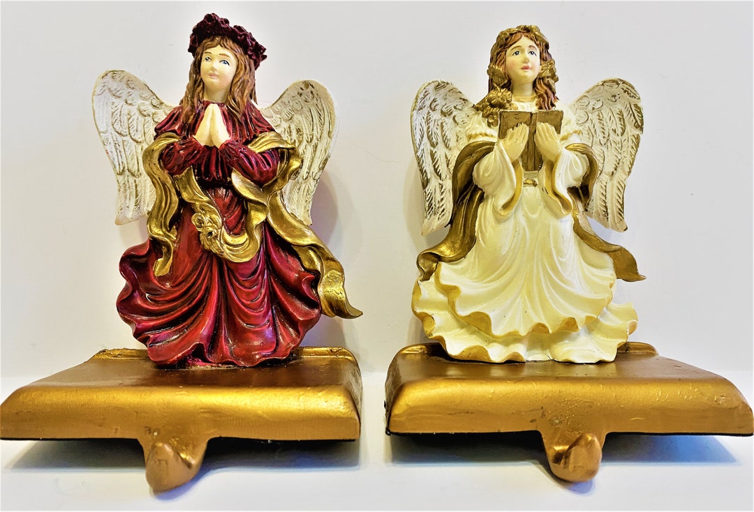Vintage Christmas Angel Stocking Holders Windsor Collection Etsy