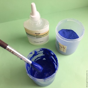 Hold agent for hot and cold enamel. Liquid gel for Enamelling Powder. Medium for enamel.