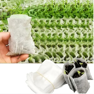 Biodegradable Nonwoven Fabric Nursery Plant Grow Bags Seedling Growing Planter