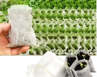 Biodegradable Nonwoven Fabric Nursery Plant Grow Bags Seedling Growing Planter