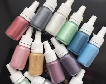 Pearl pigment,  Mica Pigment Powder, Natural Mineral Mica Powder, for  Resin, PolymerClay, Soap, Colorant for makeup Eyeshadow, Nail polish