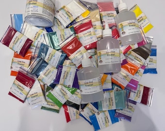 Set of 63 colors enamel.  Wholesale. Enamelling Powder. Cold enamel. Lowtemperature enamel. 300 ml liquid gel FREE
